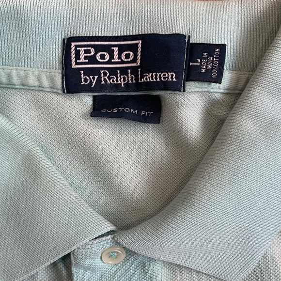 Polo by Ralph Lauren Light Blue Polo with Black Skeletal Graphic Size Large - Picture 3 of 11